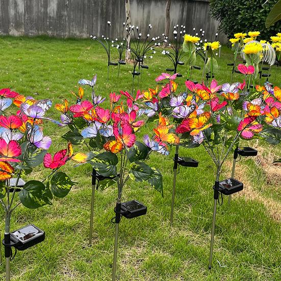 Outdoor Solar Garden Light Decorative Butterflies Lights LED Solar Powered Waterproof Stake Light