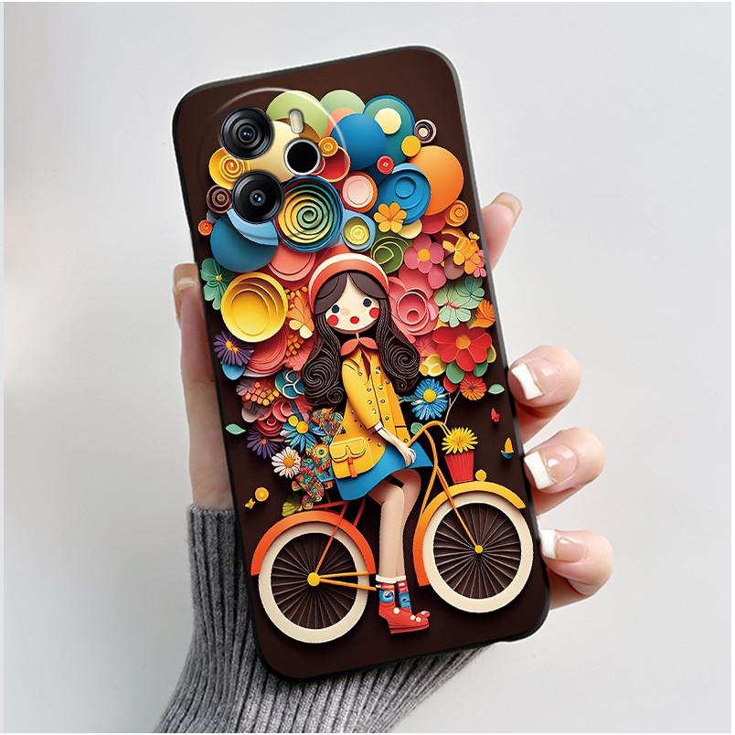 For Blackview Oscal Tiger 12 6.78" 2023 Blackview Shark 8 Back Phone Case Luxury Cute Love Rabbit Funny TPU Soft Silicone Cover