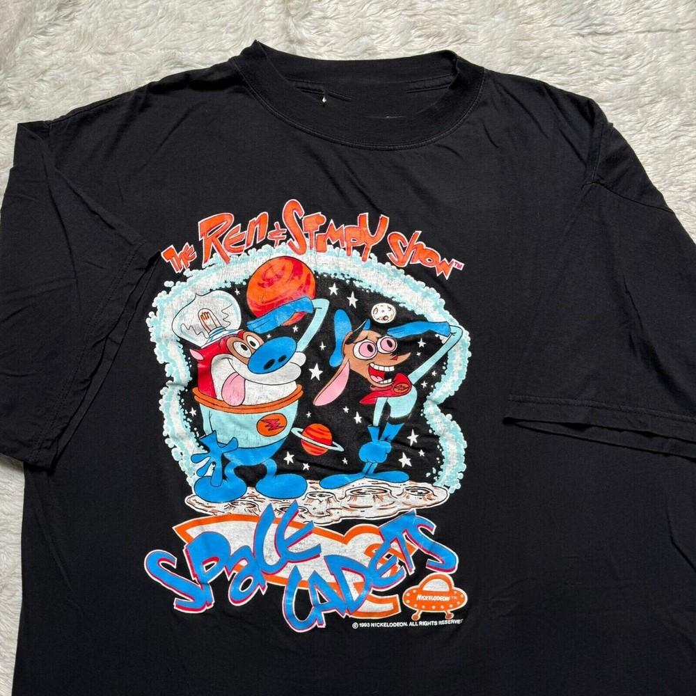 1990s Ren & Stimpy Space Cadets black T-shirt Unisex Tee All sizes S-5Xl M321 Unisex T-Shirt