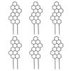 6Pcs Trellis for Potted Plant Garden Trellis for Climbing Plant Stackable Plant Trellis Indoor Plastic Potted Plant