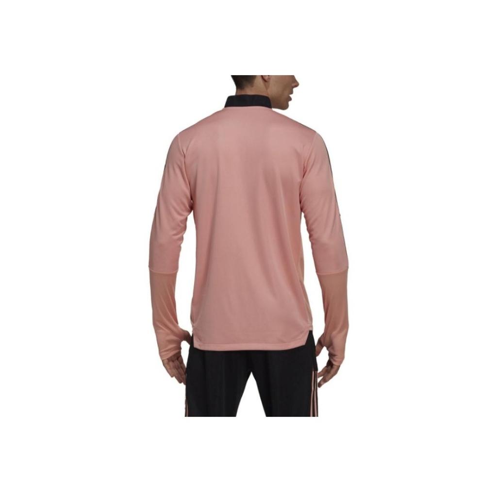 Adidas Logo Striped Cuff Stand Collar Sports Jacket Men Jacket Pink GK9758