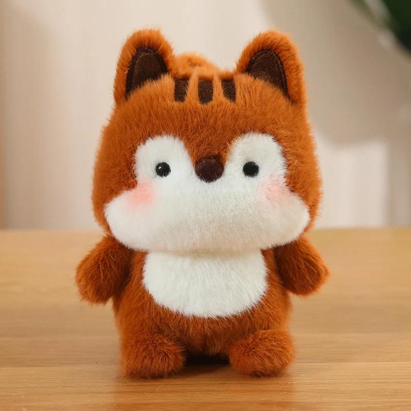 14 Stijlen Mini Knuffelige Bureau Huisdieren Pluche Speelgoed Zacht Pluizig Baby Dieren Poppen Cartoon Vos Konijn Olifant Panda Speelgoed Kamer Decoratie 16cm
