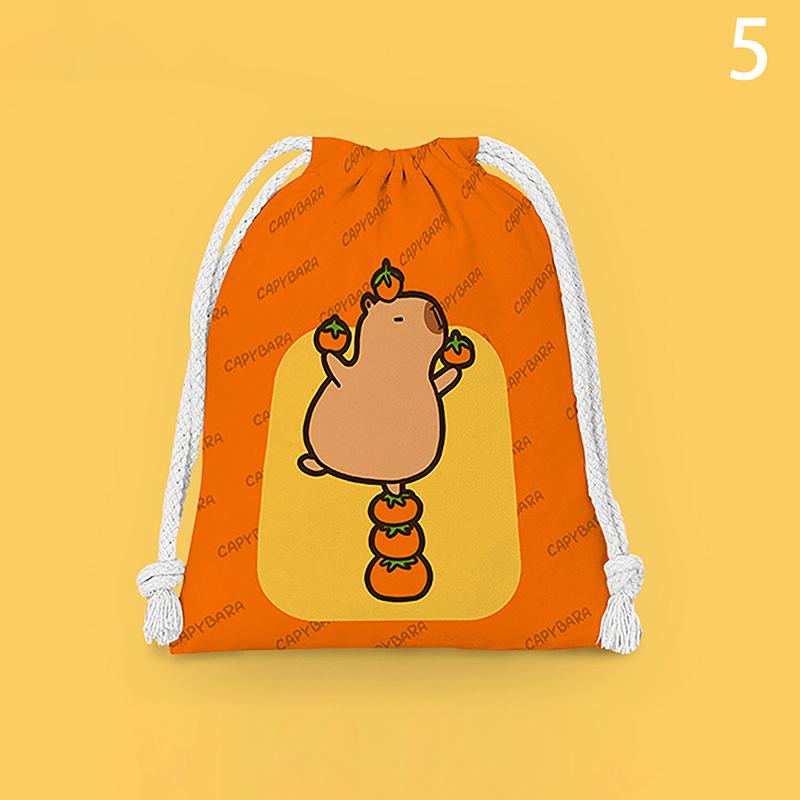 Cute Pink Bowknot Print Travel Skincare Drawstring Storage Bag Makeup Bag Underwear Clothing Bag Portable Organizer Bag