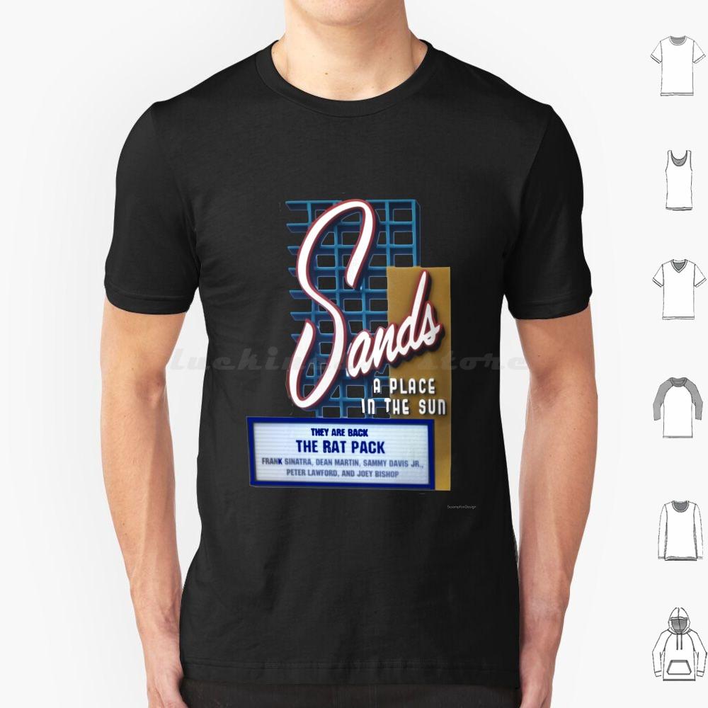 

Sands Casino Las Vegas Retro T Shirt 6xl Cotton Cool Tee Rat Pack S