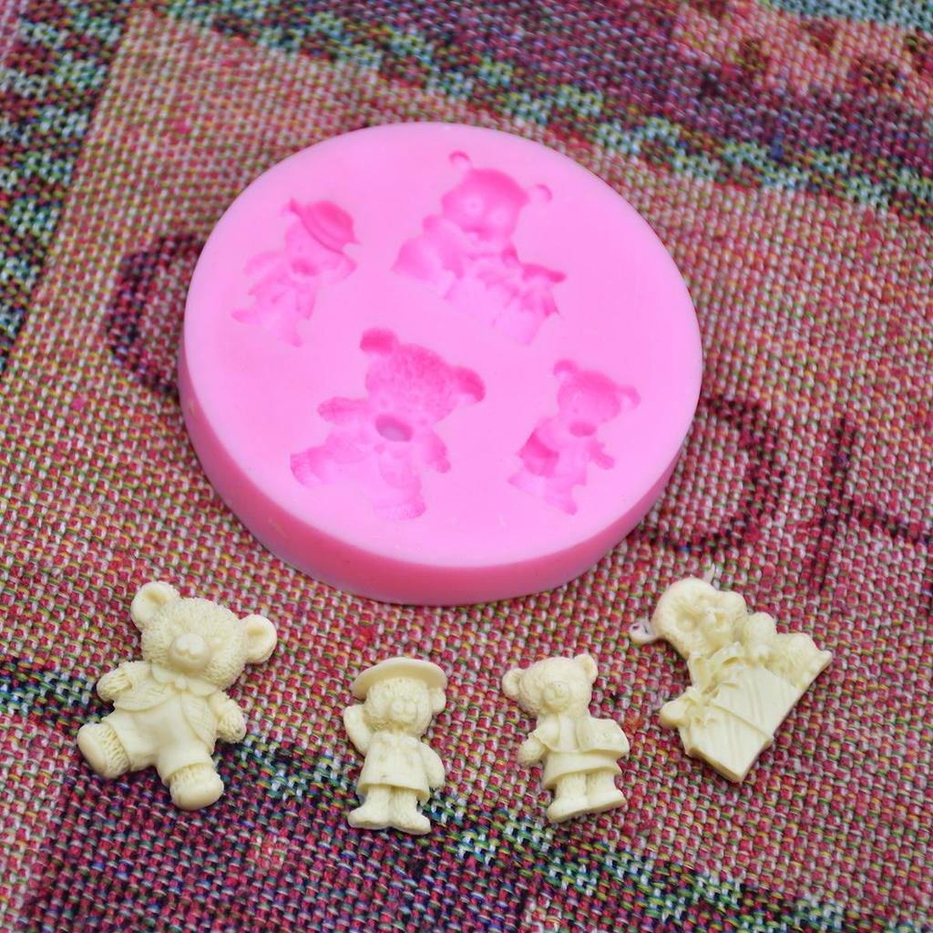 Clock Silicone Mold for Cake Decoration and Chocolate Fondant DIY