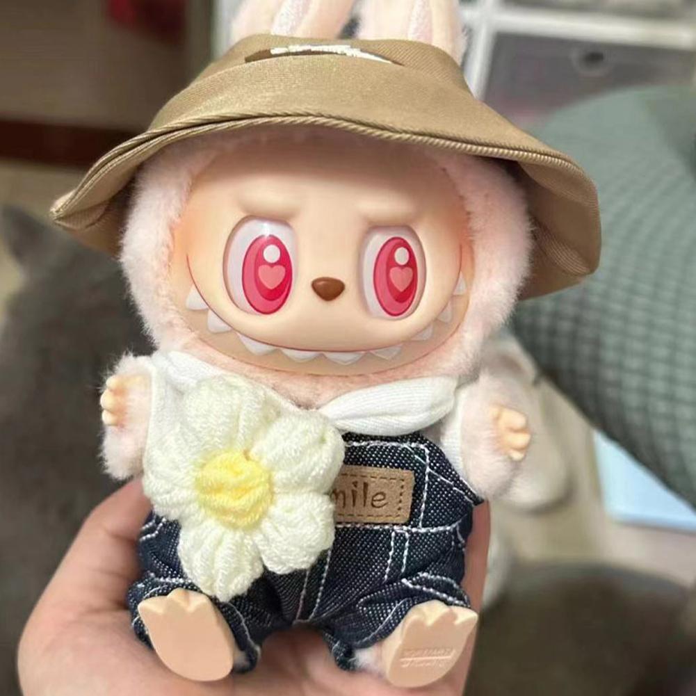 Only Plush Dolls Clothes for Korea Labubu V2 Idol Sitting Party Dolls Autumn Winter Beautiful Clothing Set Outfit Accessories