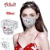 Adult's Mask Disposable High Quality Mask Industrial 3Ply Earhook 90PC