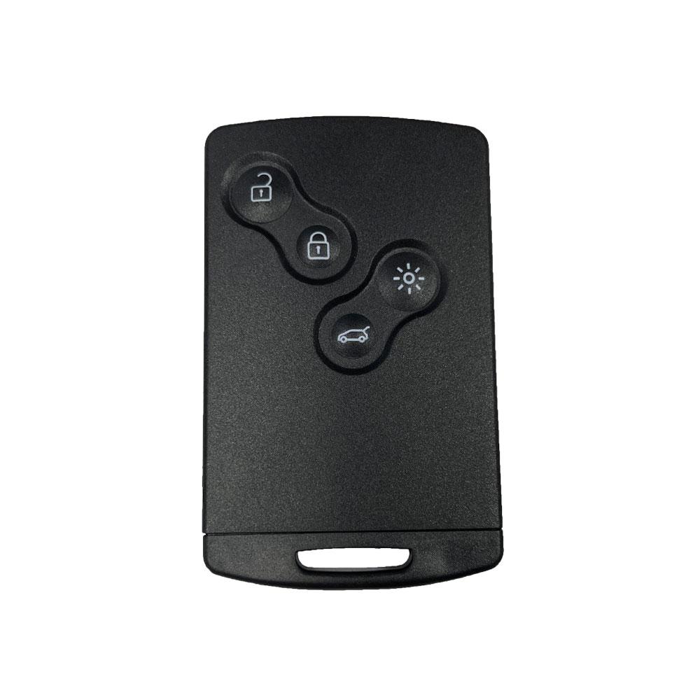 Smart Card Car Key 4 Buttons PCF7945/PCF7953 4A Chip 433Mhz for Renault Clio 4 Captur Passive Keyless Go Entry Remote HandsFree