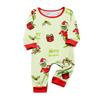 Juletrykk Søt familiesett Pyjamas, hjemmeklær, familiesett med lange armer toppbukser