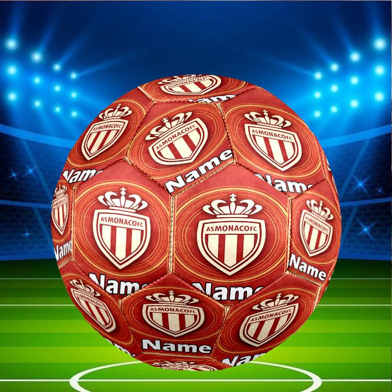 Custom Name Personalized AS Monaco Print Size 5 Soccer Ball Training & Match Football, for Team, Kicking, Gift for Football Enthusiasts