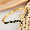 Oil Dripping Zircon Snake-shaped Bracelet Niche Versatile Open Bracelet for Women