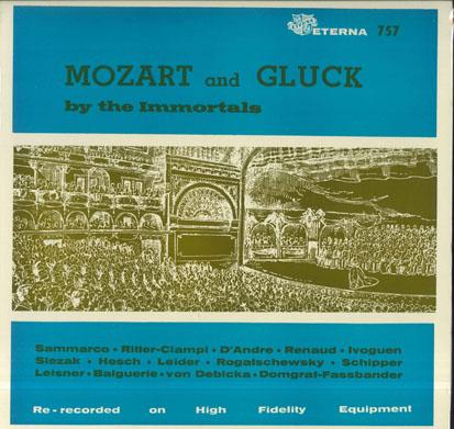 

LP Record VARIOUS Mozart and Gluck by the immortals 757 ETERNA US Classical Used