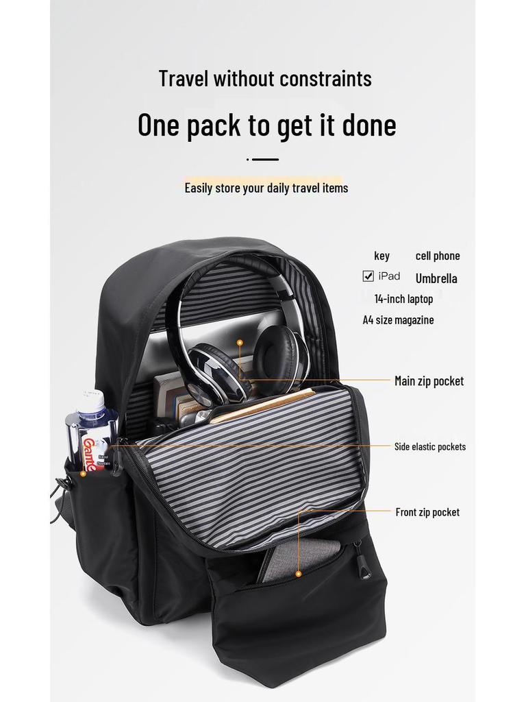 Plecak męski Tongchao dla studentów: Duża pojemność, Idealny do szkoły średniej, na studia, w podróż i do wypoczynku.