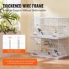 Bird Flight Cage 18 in Small Metal Parakeet Cage for Cockatiels White