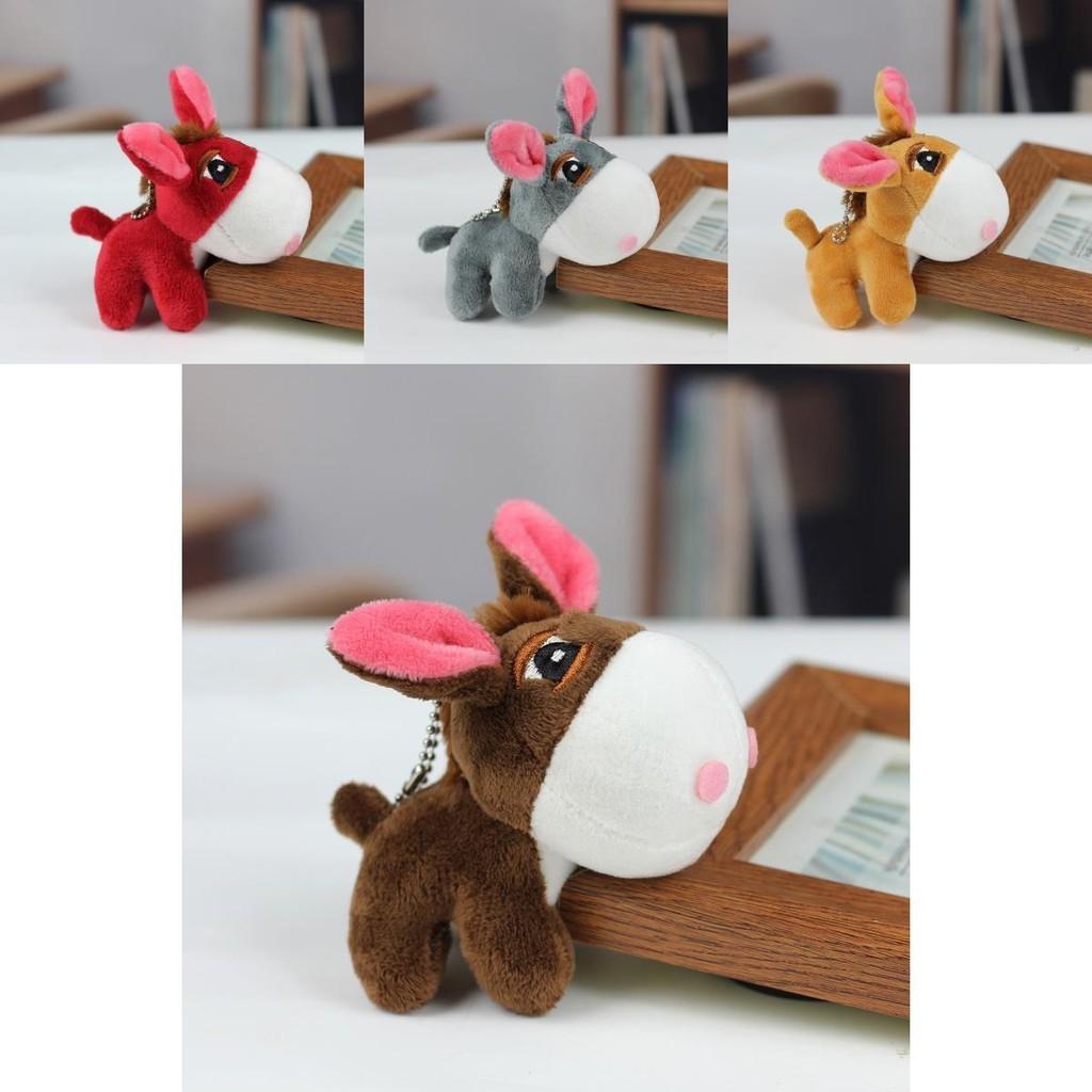 Charming Small Horse Plush Keychain Bag Accessory Soft Pp Cotton Stuffed Animal