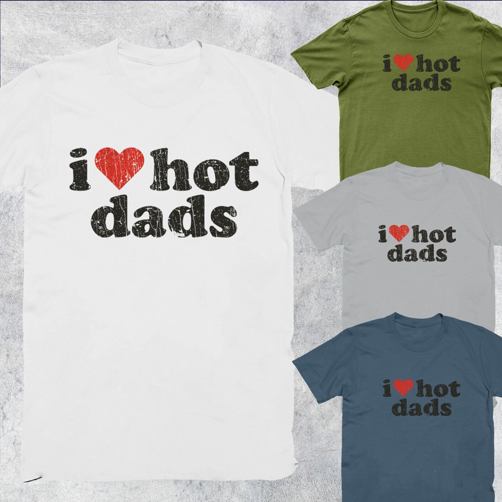 Я Люблю Горячих Папочек Футболка Топ Унисекс Мужская Оверсайз Женская 100% Хлопок Футболка Мужская Женская Топы #D #P1 #PR XL