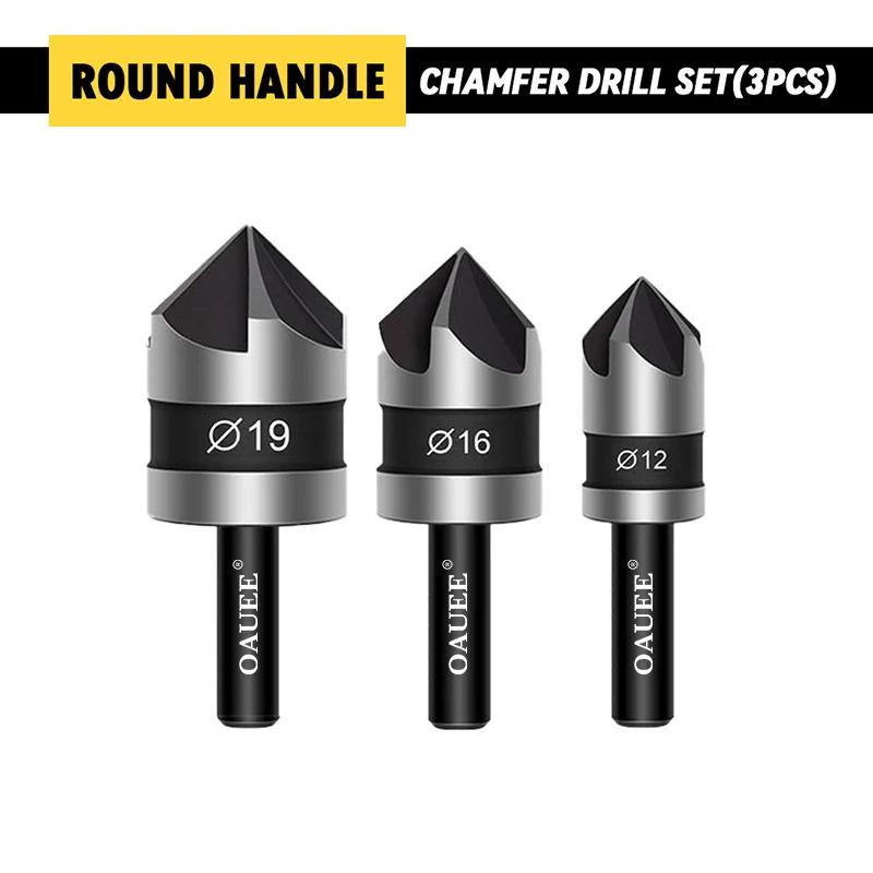 

3 шт. шестигранное сверло для зенкования из быстрорежущей стали, 90 градусов, сверла из углеродистой стали для деревообработки, инструменты для снятия фаски по металлу