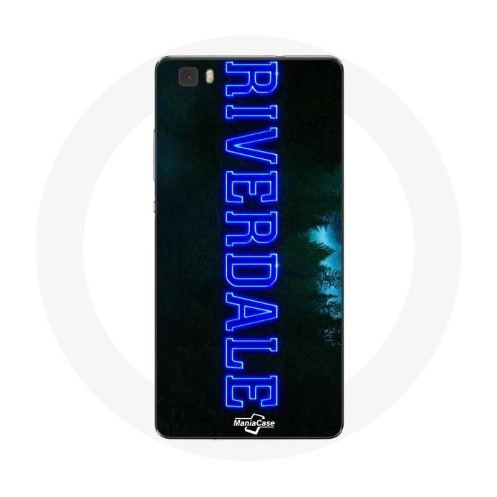 Coque pour Huawei P8 Riverdale Série Logo bleu