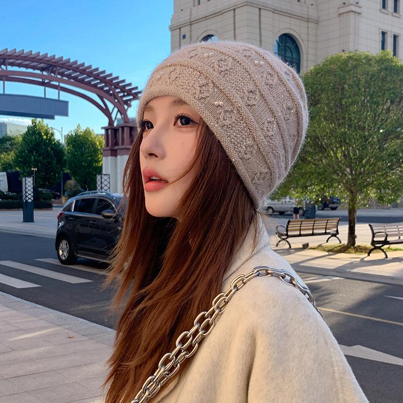 Winter Double-layer Thermal Hat New Fashion Middle-aged and Elderly Ear Protection Knitted Wool Hat