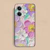 Oil Painting Flower Phone Case for Xiaomi Redmi Note 14 13 12 11 A5 3 2 1 Pro Plus 4G 5G Colour Printing Protective Cover Luxury