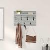 Wall Mounted Nightstand Grey Sonoma 60 x 40 x 12 cm
