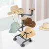 8 Hat Iron Display Stand,Black 4 Tiers Countertop Display Stand 44*44*63.8cm for Clothing Stores,Gift Shops