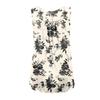Women's Fashion Floral Printing Pleated Sleeveless Casual T-shirt Vest Button Top