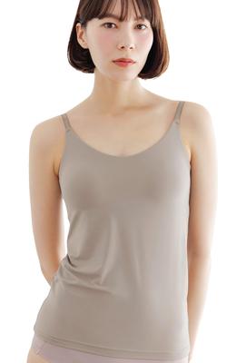 Bambi Water BH Top Camisole mit Cups Formwäsche [Patentiert] Damenunterwäsche, Cami, (LL, Greige)