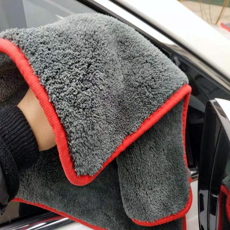 

1200 г Зелений Монстр Кораловий Фліс Автомобільний Рушник - Надпоглинаючий 40x40см Серветка для Чищення 40*40