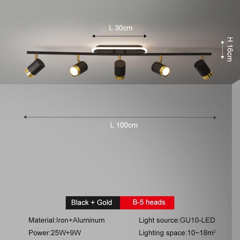 Background Lamp Simple Shop Restaurant Lighting LED Spotlight Modern Ceiling Spot Light Home Living Room Decoration LED