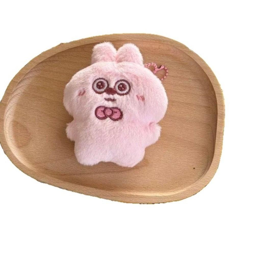 Cartoon Squeezing Keychain Friendship Rabbit Pendant Cute Plush Rabbit Keychain  Key Decor