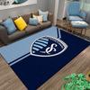 Sporting KC Logo Carpet suitable as a non-slip mat for the living room or bedroom sofa