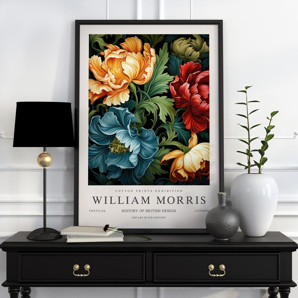 Neutral William Morris Poster Picture Botanical Animals Canvas Prints Vintage Wall Art Decorations for Living Room Exhibition