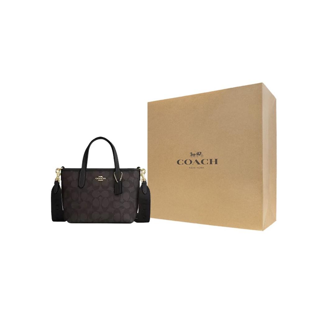 Coach City 15 Značkové logo Odnímatelný ramenní popruh Tote taška Dámská tote Černá CW032-IMXAQ