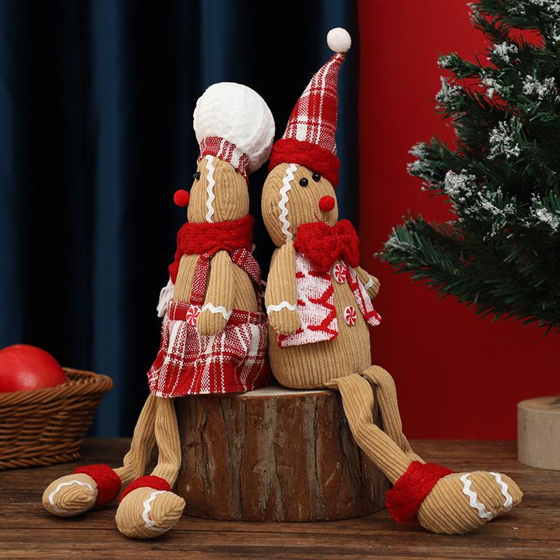 Long-Legged Gingerbread Man Pendant: Christmas Decoration & Children's Gift