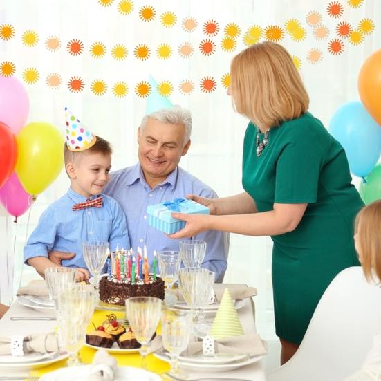 Banery Boho Słońce Pierwsza Podróż Wokół Słońca Dekoracje Urodzinowe Zestaw Girlandy Słonecznikowej z Filcu Boho Słoneczko Do Zawieszenia w Pomieszczeniu