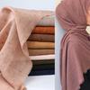 Solid Cotton Scarf Muslim Women Hijab Cotton Black Shawl Long Soft Breathable Scarves Head Wraps Foulard Bandana Turban Ramadan