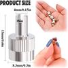 10PCS Tire Valve Stem Caps, Nickel Brass Slotted Slot Valve Stem Caps with Valve Core Remover, with O Rubber Ring, Universal for Cars, SUV, Trucks,