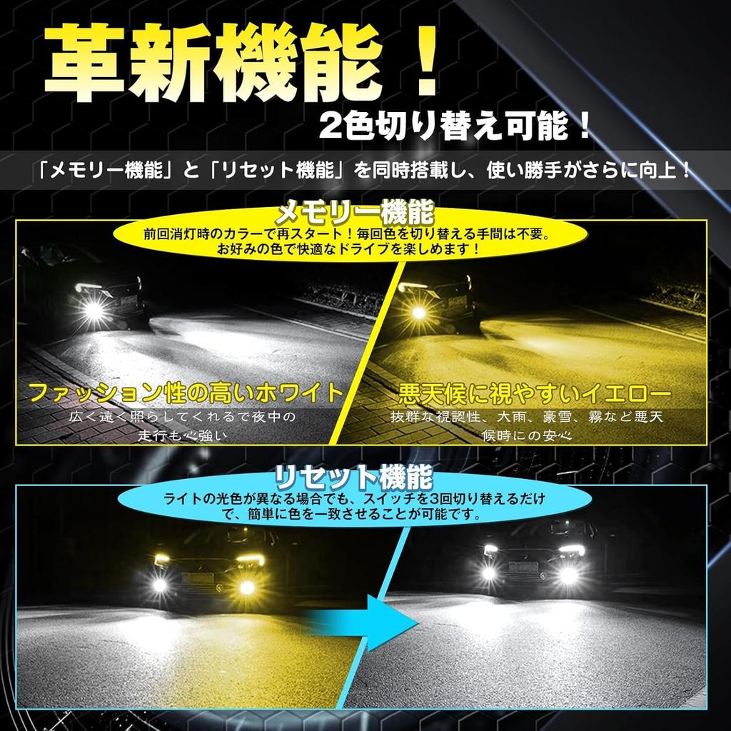 Super Bright Perrace H8 LED Fog Super LED Fog Vehicle Inspection Memory 50W High Long Cooling IP68 Waterproof and Set of 2 [2025 16,000 LM] Lights,