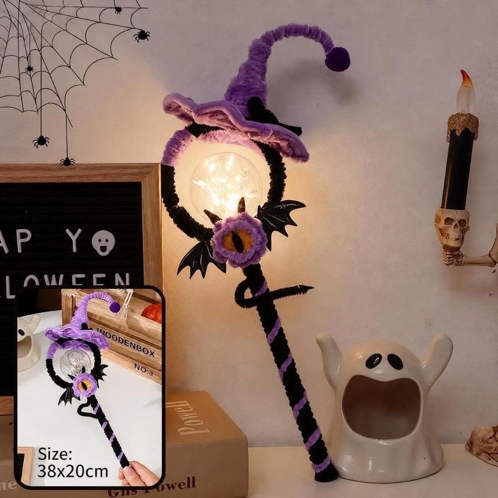 Bendable DIY Halloween Magic Wand with Light String Handheld Lantern Wand  Halloween Party