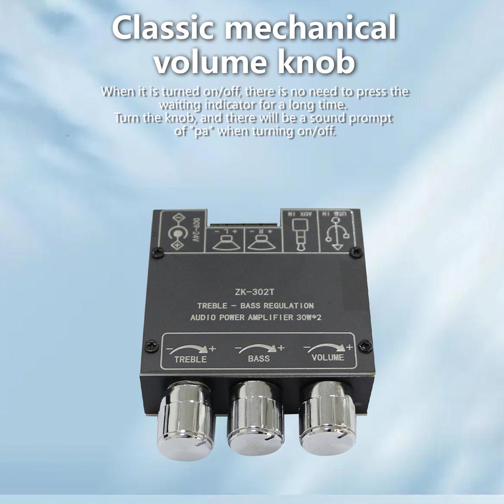 ZK-302T 2.0 30 2     Výkonový zesilovač Vysokovýkonný výstup Více ochran Uživatelsky přívětivý design s přizpůsobitelnou kvalitou zvuku Pohodlný U Di