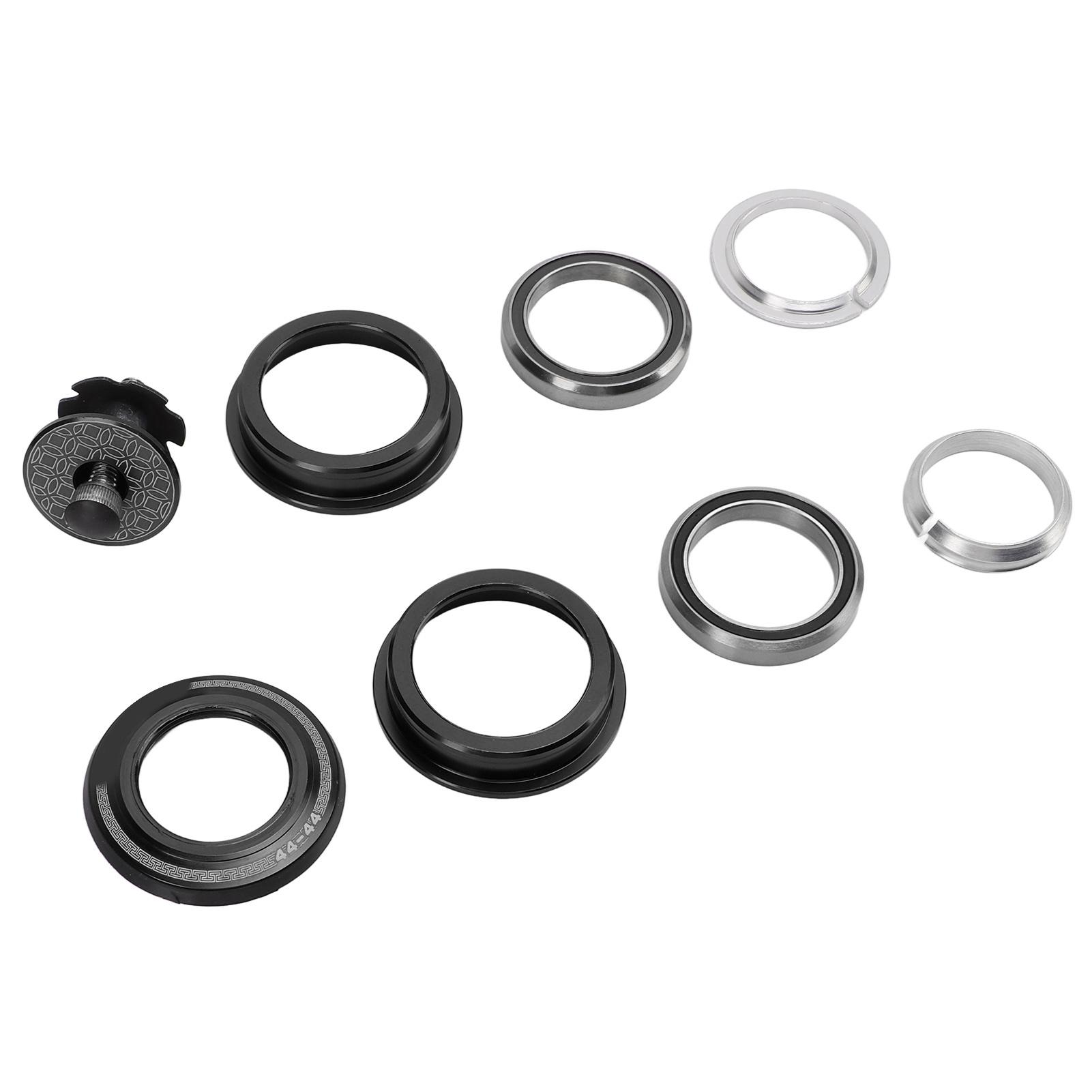 

44 мм велосипедная гарнитура с двойными подшипниками для горного велосипеда передняя вилка рулевая колонка для велоспорта чёрный