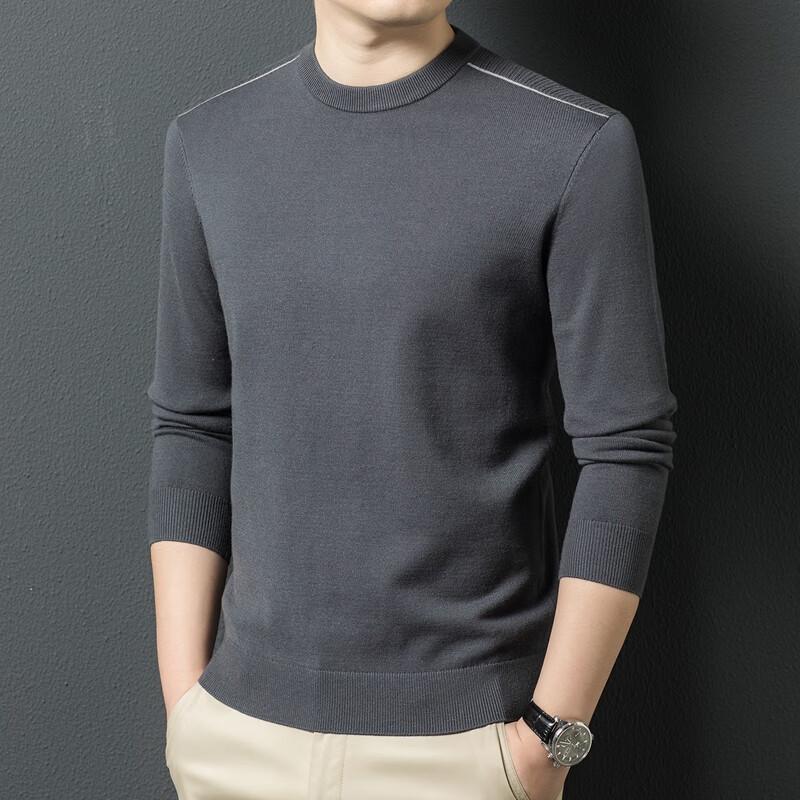 

Men s Versatile Crew Neck Knit Sweater 180