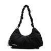 Women's Japanese bag, pleated solid color dumpling bag.