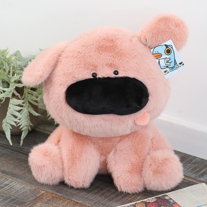 Peluche Cane dal Naso Grande con Imbottitura in Cotone PP per Regalo ai Bambini e Decorazione da Collezione