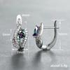 Cao Shi Floral Ear Cuffs: Twisted Teardrop Earrings with Leaves & Seaweed Design
