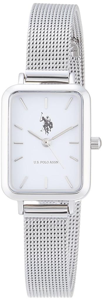 US Polo Assun Mini Quadro Silver Watch US-16SSBK Women's