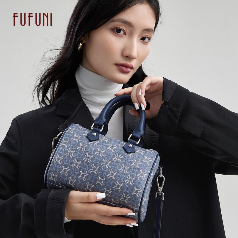 FUFUNI 2026 Monogram Boston Shoulder Bag