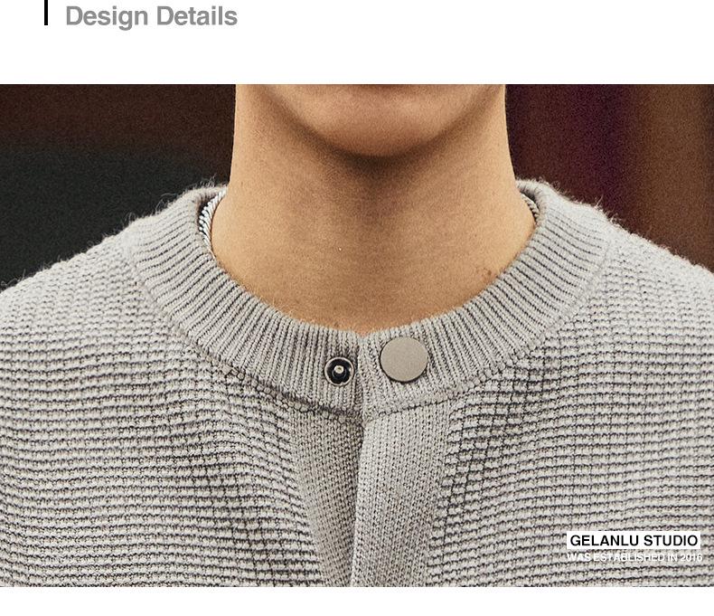 Luxury Men's Old Money Style Knit Cardigan for Autumn 2025