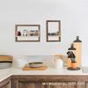 Square Wooden Wall-Mounted Shelf for Living Room Decor